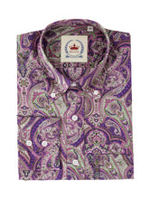 Load image into Gallery viewer, Relco Long Sleeve Purple Paisley
