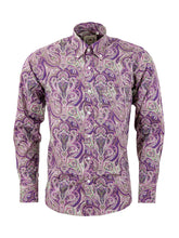 Load image into Gallery viewer, Relco Long Sleeve Purple Paisley
