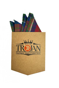 TROJAN Multi-check Port S/S B/D shirt