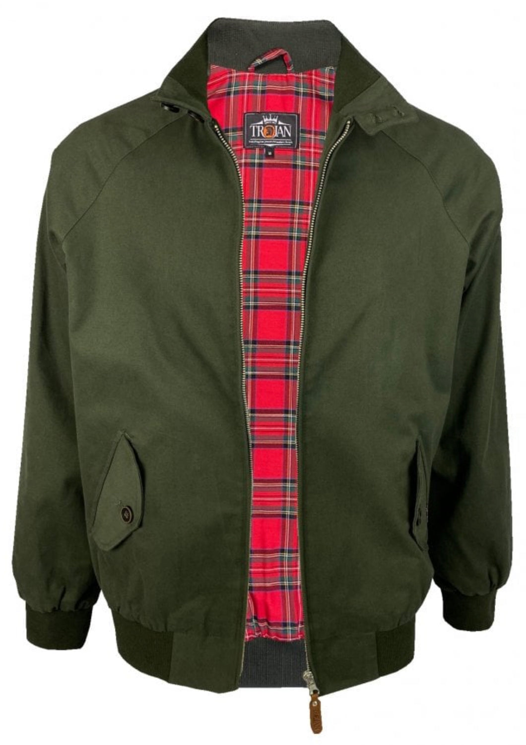 Trojan Forest Green Harrington Jacket