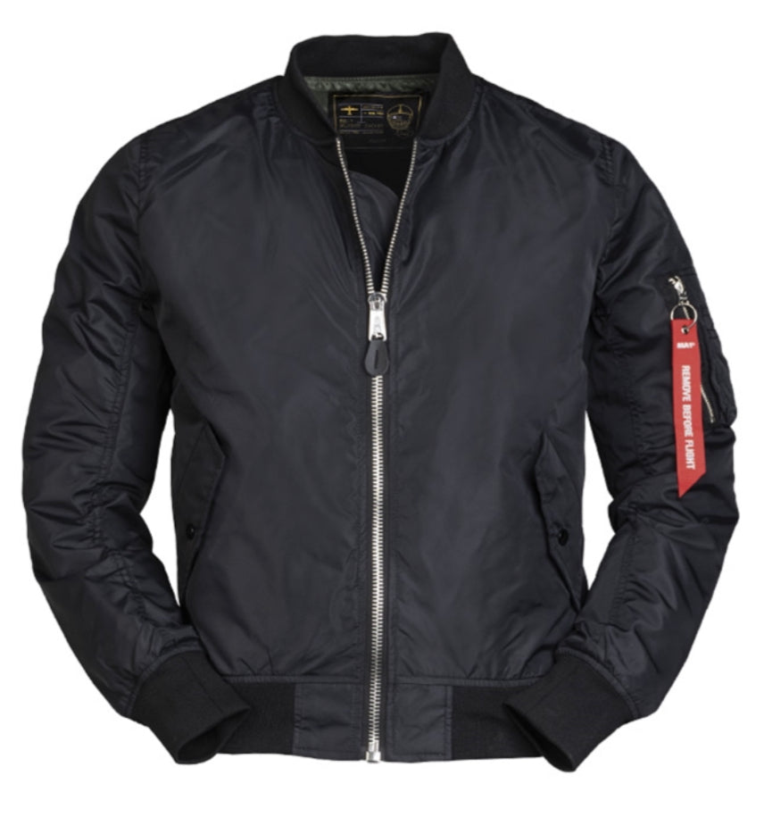 ROC MA1 Black Light weight Flight Jacket