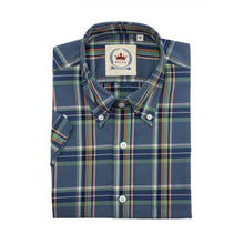 Load image into Gallery viewer, Relco Blue/Green Check Short Sleeve Shirt

