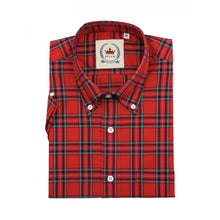Load image into Gallery viewer, Relco New Red Tartan Check Short Sleeve Shirt

