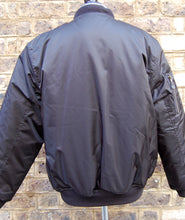 Load image into Gallery viewer, Black MA1 Flight Bomber Jacket
