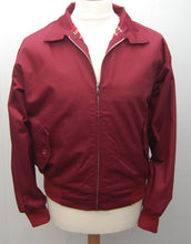 Load image into Gallery viewer, Relco Burgundy Harrington Jacket
