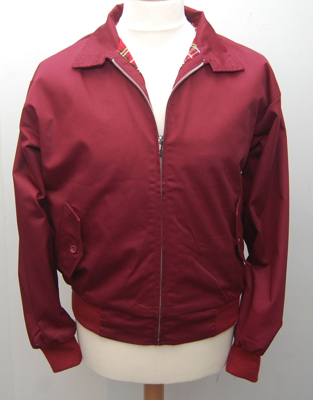 Relco Burgundy Harrington Jacket