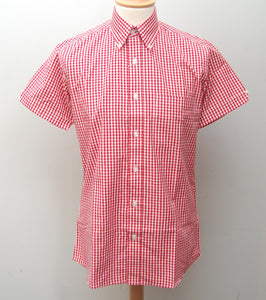 Relco Red Gingham Short Sleeve Shirt