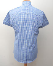 Load image into Gallery viewer, Relco Blue Gingham Short Sleeve Shirt

