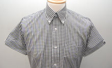 Load image into Gallery viewer, Relco Black Gingham Short Sleeve Shirt

