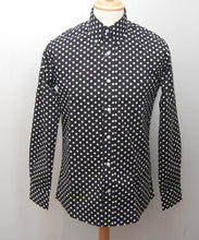 Load image into Gallery viewer, Relco Black Polka Dot Long Sleeve Shirt
