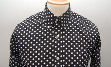 Load image into Gallery viewer, Relco Black Polka Dot Long Sleeve Shirt
