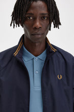 Load image into Gallery viewer, Fred Perry Navy and Caramel Tipped Brentham Jacket
