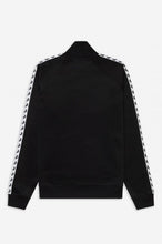 Load image into Gallery viewer, Fred Perry Black Taped Track Jacket
