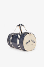 Load image into Gallery viewer, Fred Perry Navy/Ecru Barrel Bag
