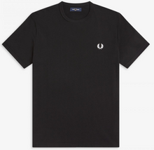 Load image into Gallery viewer, Fred perry Black Ringer t-shirt
