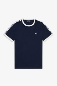 Fred Perry Navy Taped Ringer T-shirt