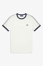 Load image into Gallery viewer, Fred Perry Snow White Taped Ringer T-shirt
