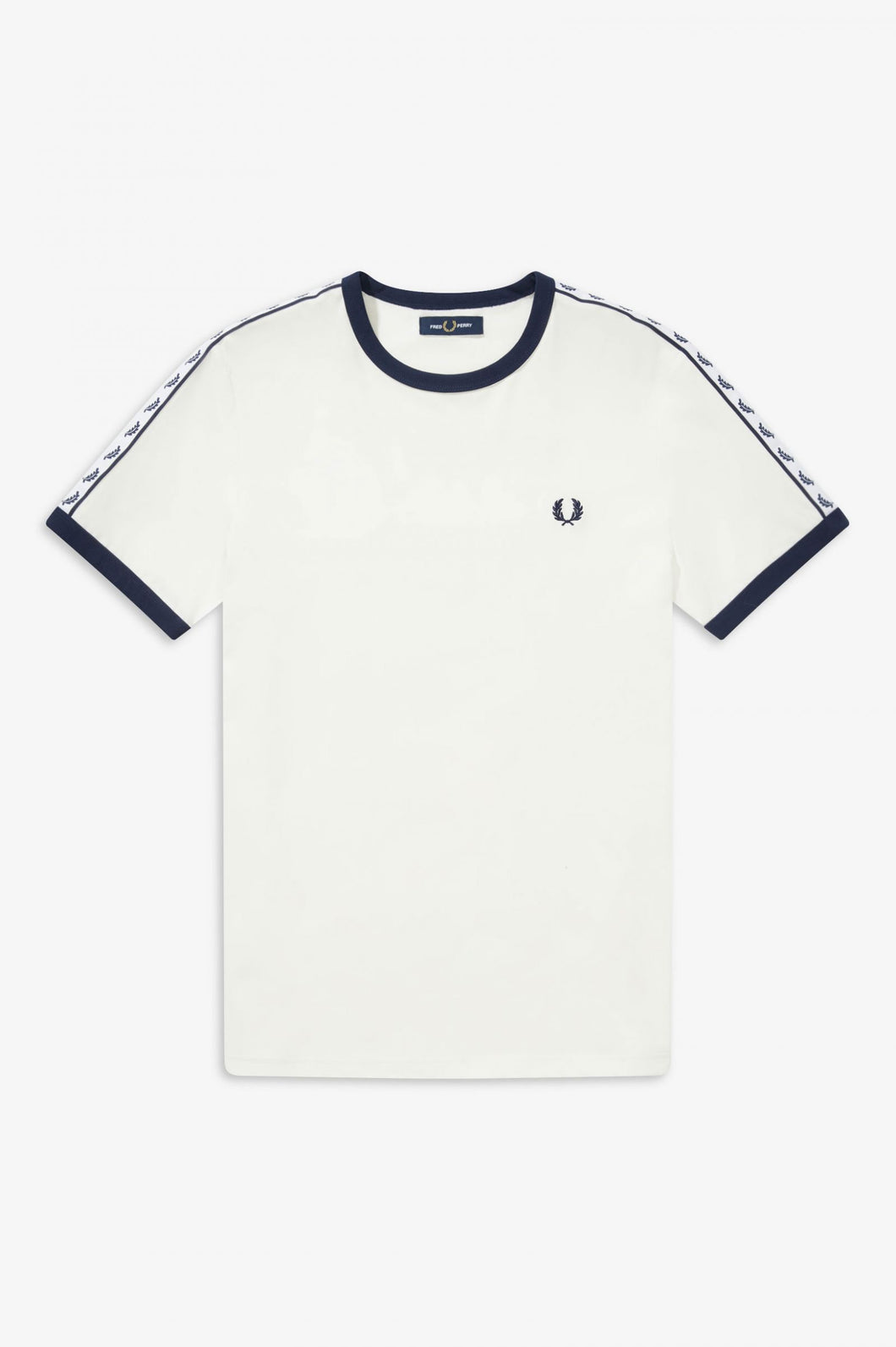 Fred Perry Snow White Taped Ringer T-shirt