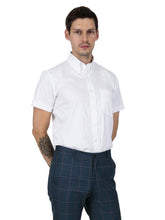 Load image into Gallery viewer, Relco White Short Sleeve Oxford Shirt
