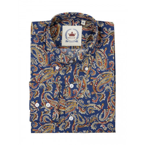 Relco Navy Paisley