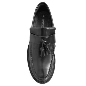 Roamers Black Tassle Loafers