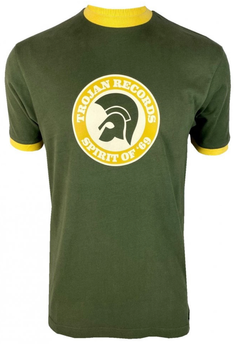 Trojan Spirit of 69 Green White and Gold T-shirt