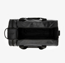 Load image into Gallery viewer, Fred Perry Black &amp; Gold Barrel Bag
