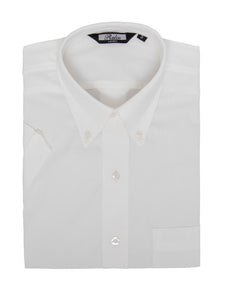 Relco White Short Sleeve Oxford Shirt