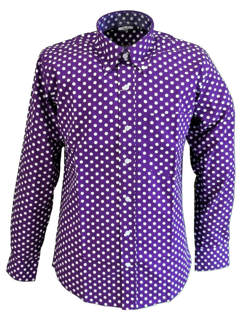 Purple polka shop dot shirt