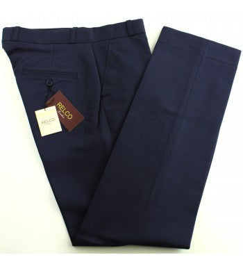 Relco Navy Sta Prest Trousers