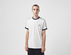 Fred Perry Snow White Taped Ringer T-shirt